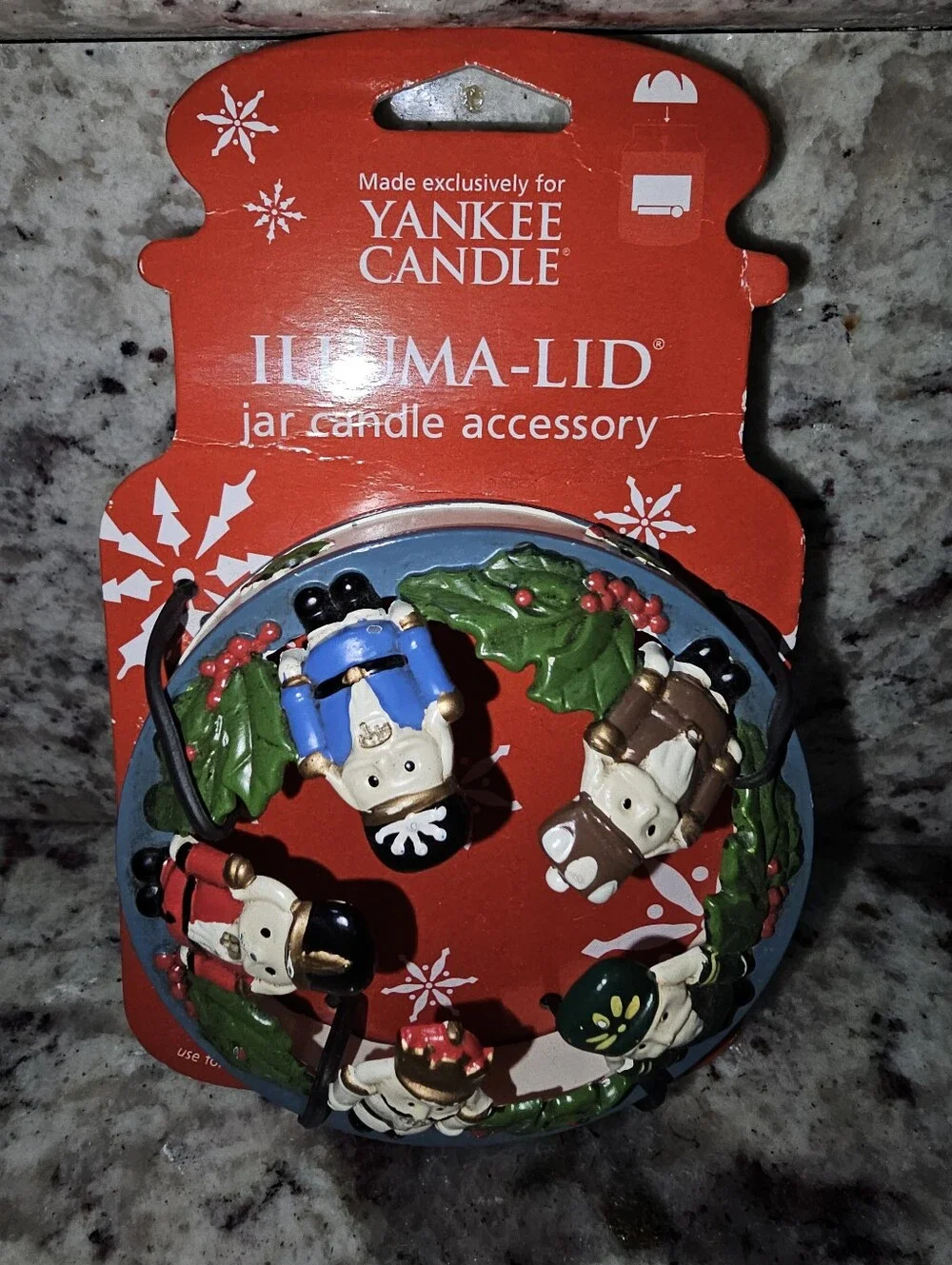 Yankee Candle Illuma-Lid Christmas Nutcracker NWT
